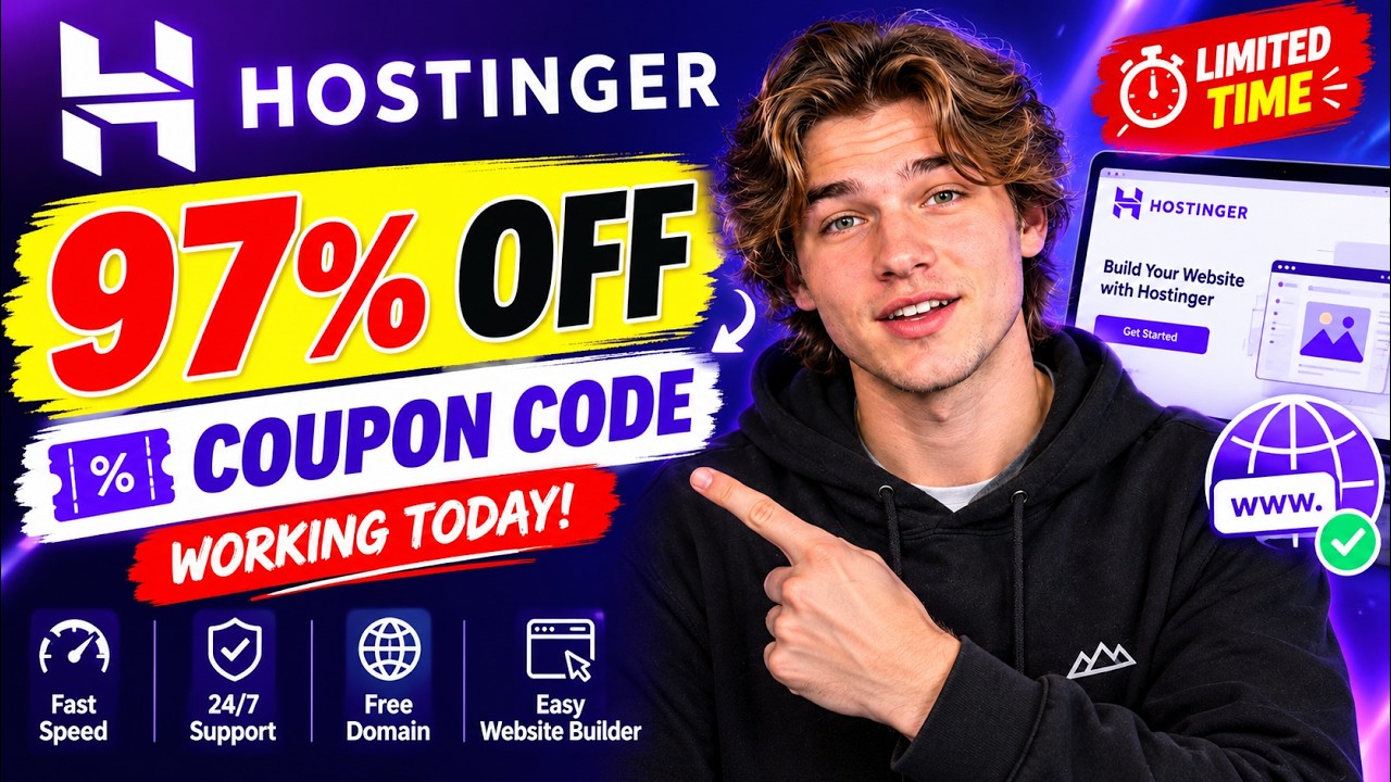 Промокод Hostinger 2026 🔥 Скидка 97% + БЕСПЛАТНЫЙ домен (Работает сегодня!)
