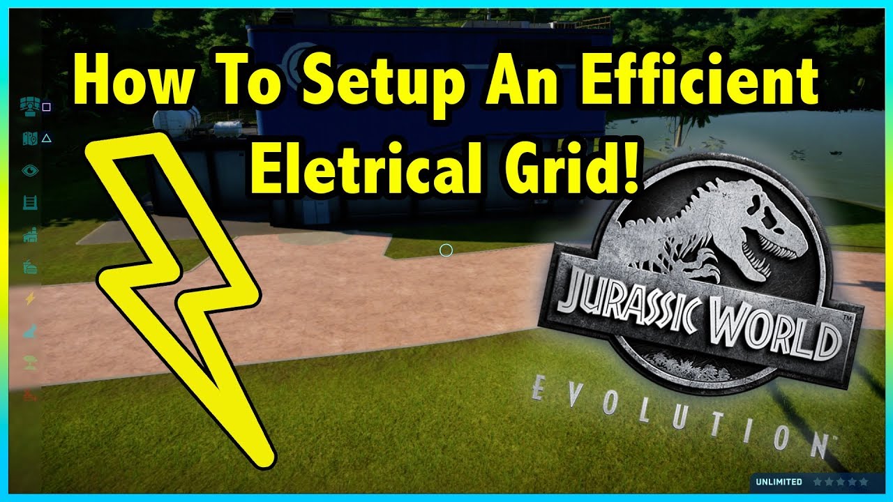 How To Easily Setup An Effiicent And Working ELECTRICAL GRID In Jurassic World Evolution!