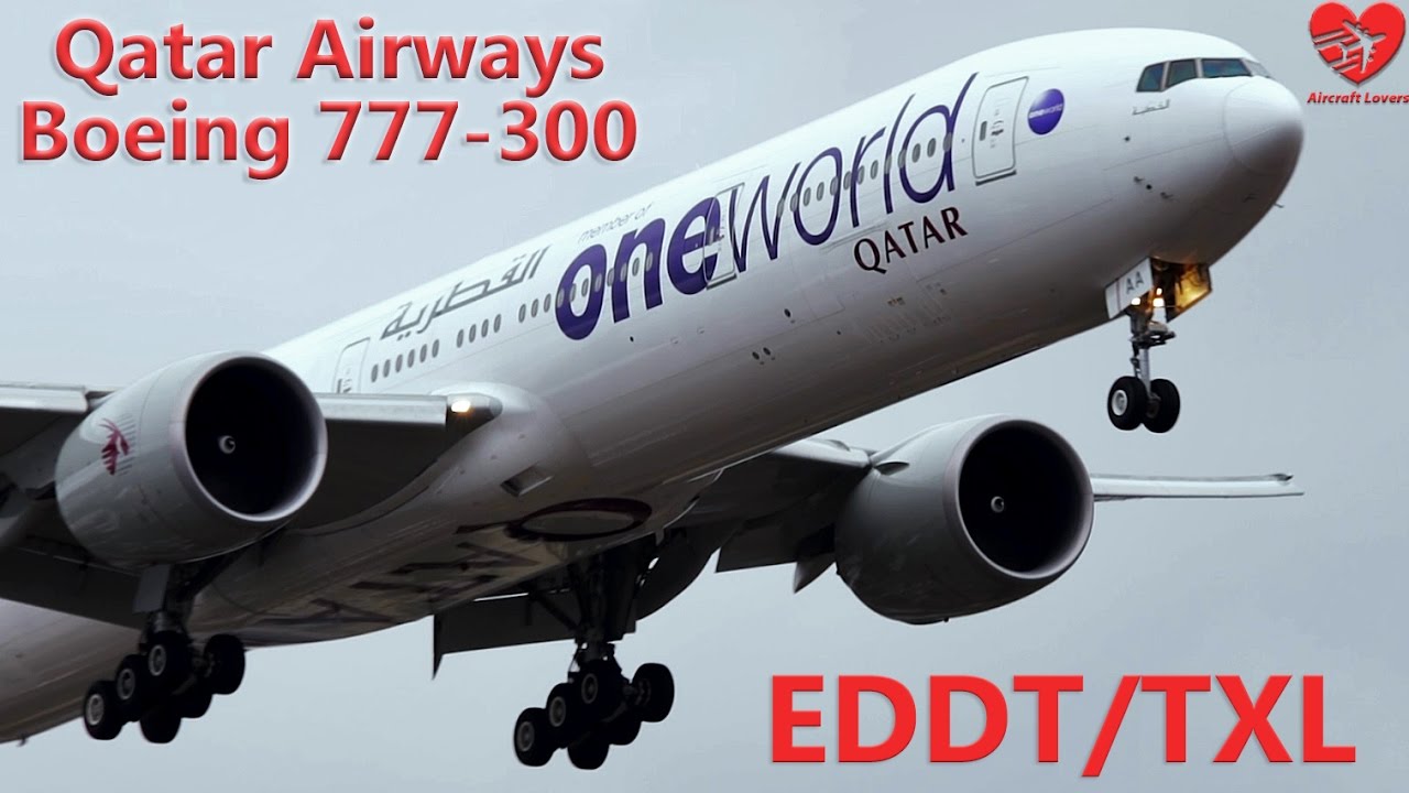 *OneWorld* Qatar B777│Landing @ Germany, Berlin-Tegel TXL│07.03.17