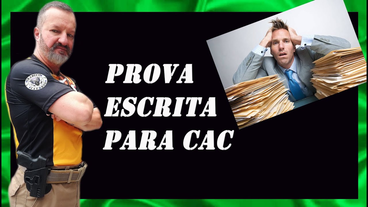 Como é a prova para CR ( CAC ) ?