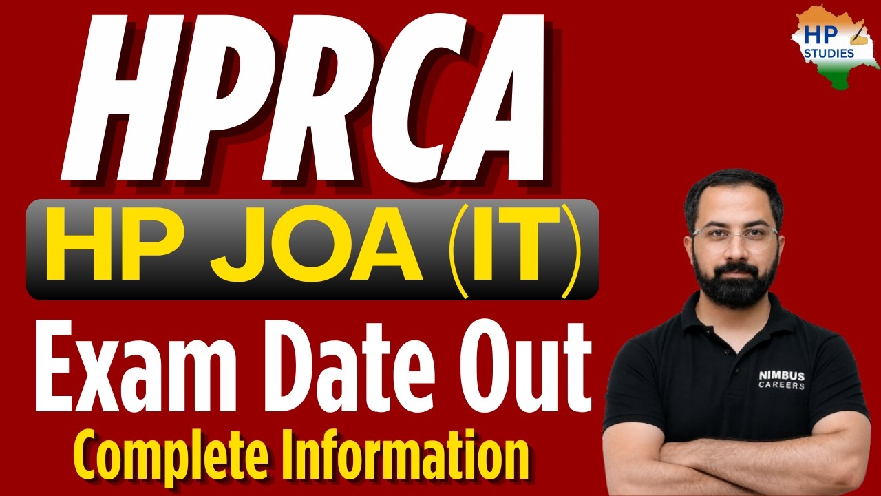HPRCA JOA (IT) Exam Date Out | HP JOA IT 2026 | Exam Date OUT #hprca #hpjoait