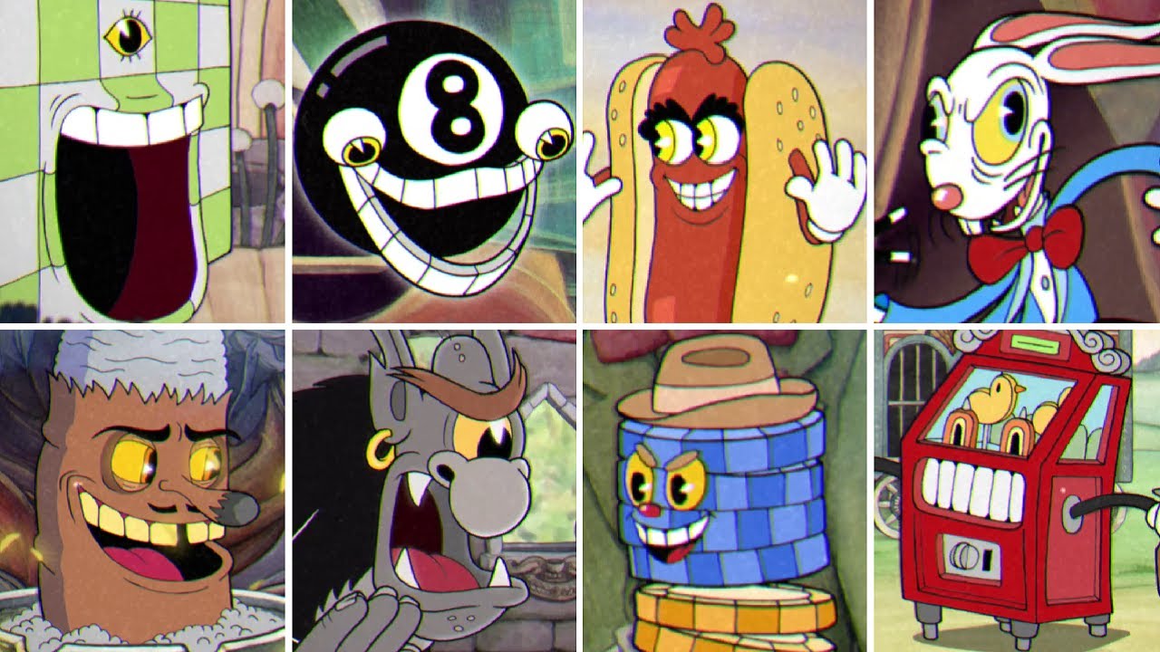 Cuphead - All Mini Bosses