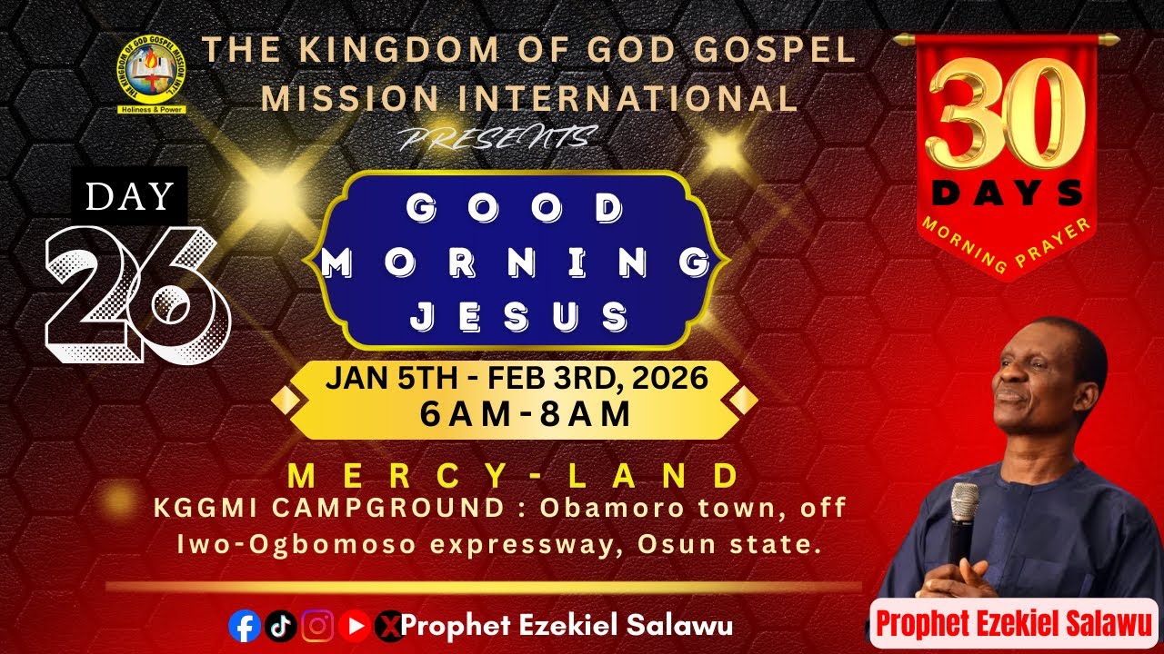 30DAYS MORNING PROGRAM (DAY 26) WITH #PROPHETEZEKIELSALAWU || 30-01-2026 || #masunkunmomediatv ||