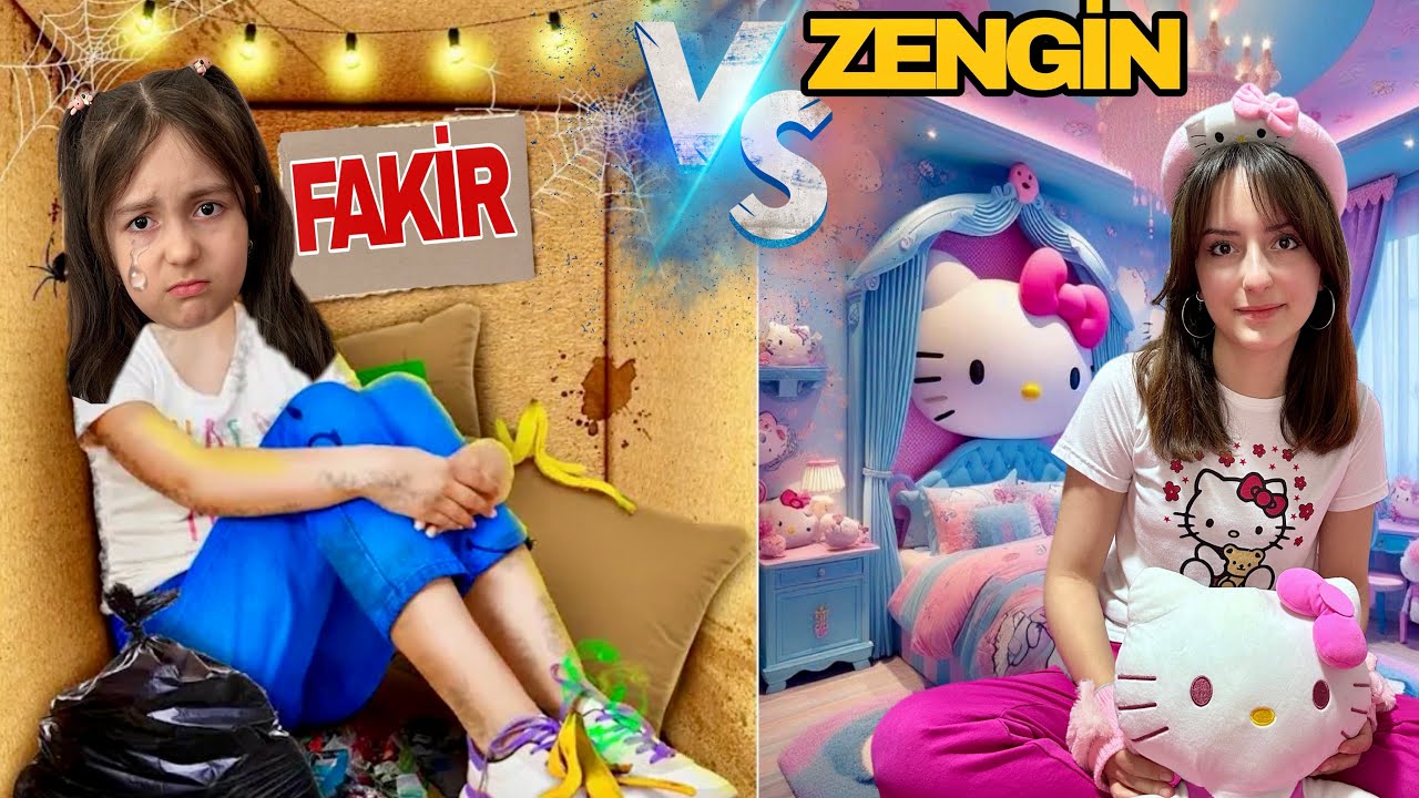ZENGİN VS FAKİR KARTON EVDE HAYATLAR‼️HİRANUR AİLESİ ZEYNEP 