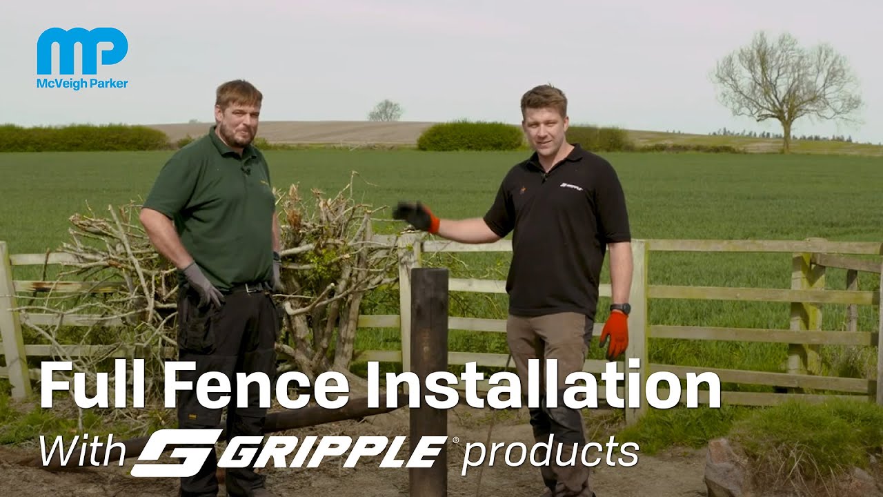 Full fence installation with Gripple products