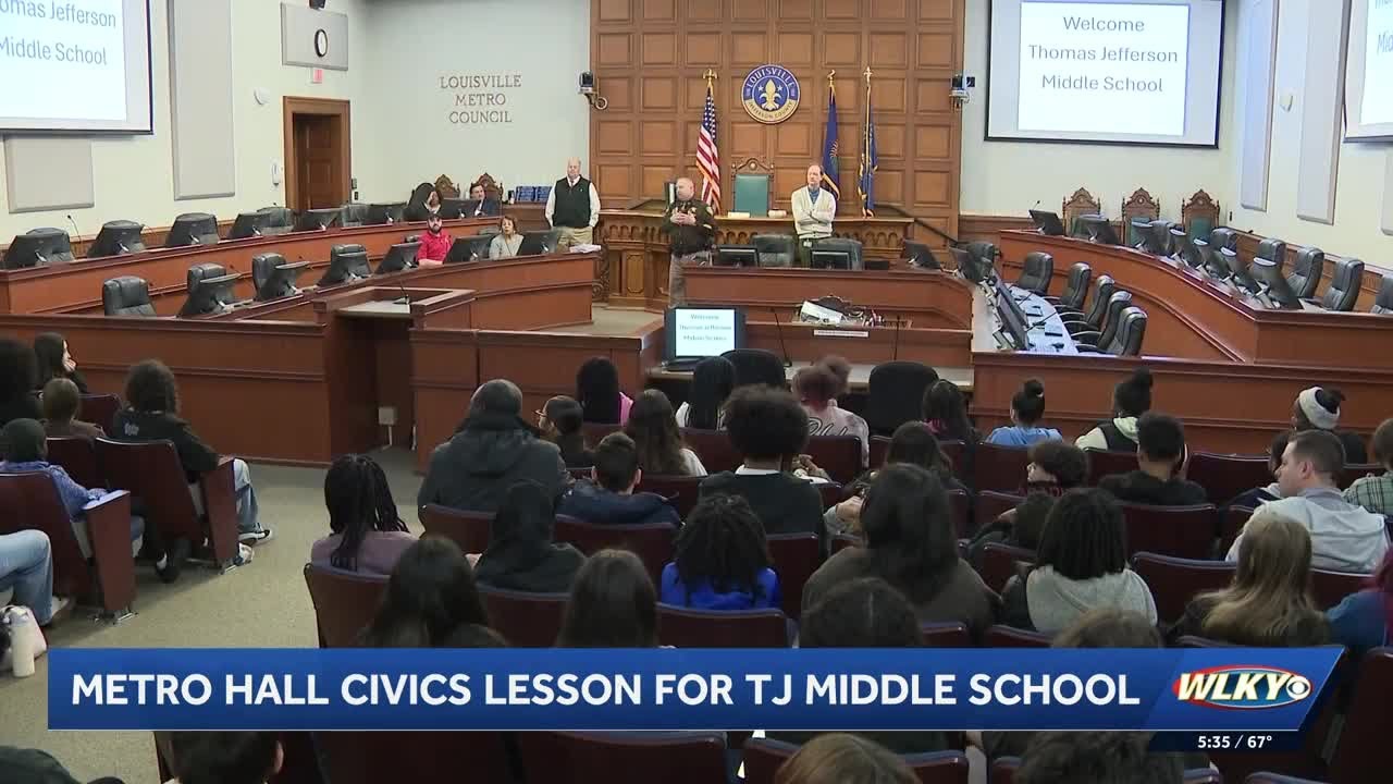 JCPS middle school students participate in mock Metro Council