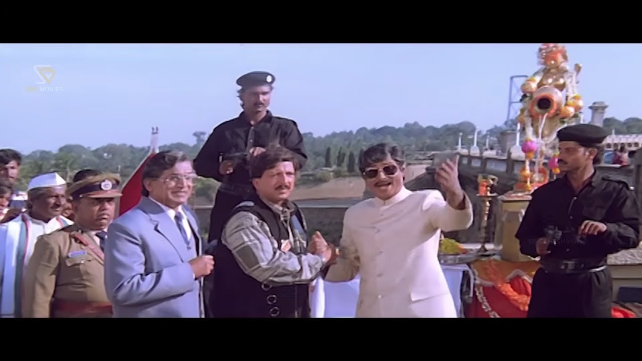 Vishnuvardhan Saves Dam Built By Sir M. Visvesvaraya And CM | Karnataka Suputra Kannada Movie Part 9