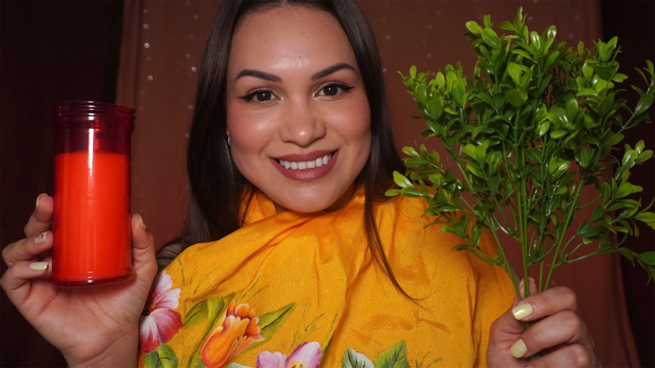 ASMR Curandera Mexicana Te Limpia el Alma con Huevo, Plantas y Cristales para Energía Positiva 🕯️✨