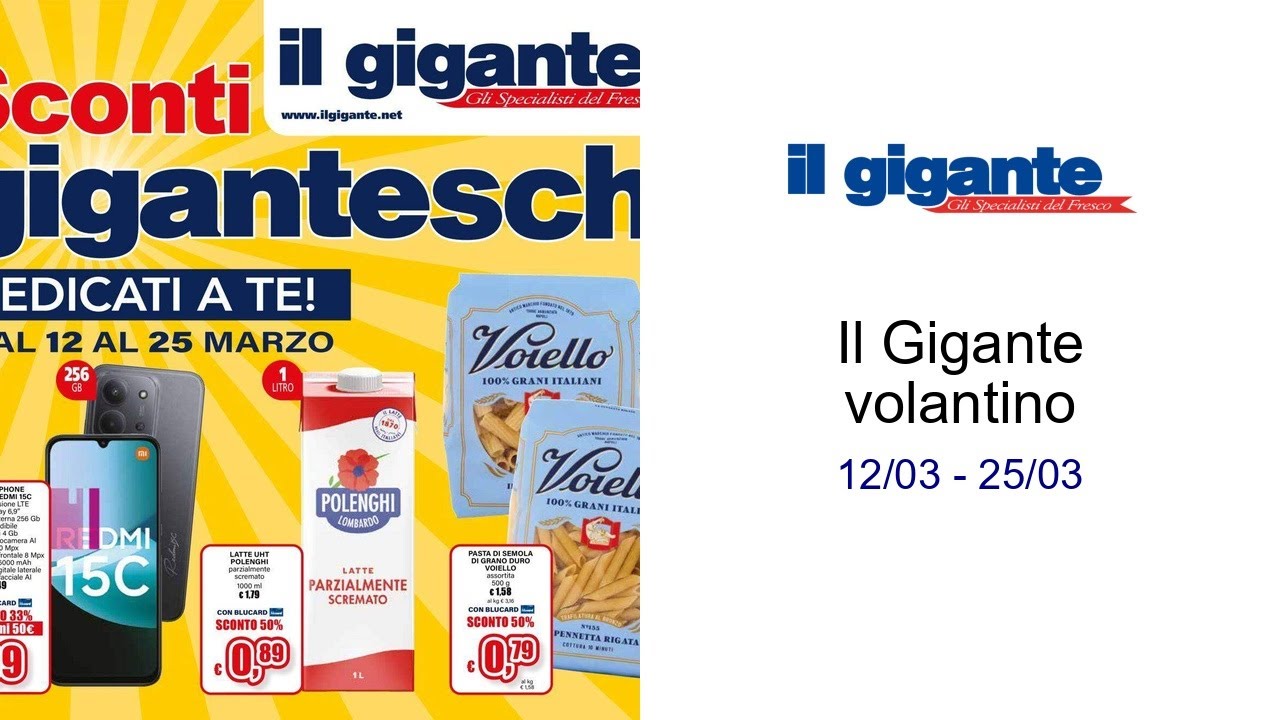 Il Gigante volantino 12/03 - 25/03