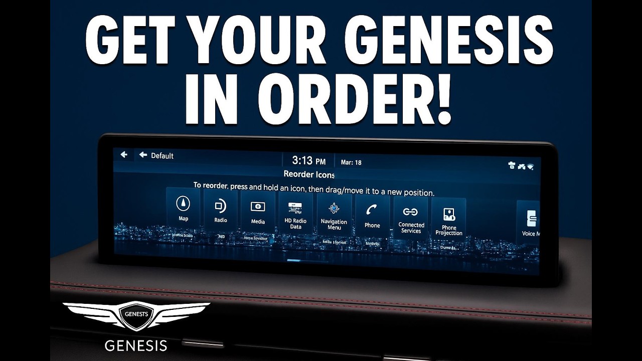 Learn how to reorder your radio presents, connected devices, and more in your Genesis!