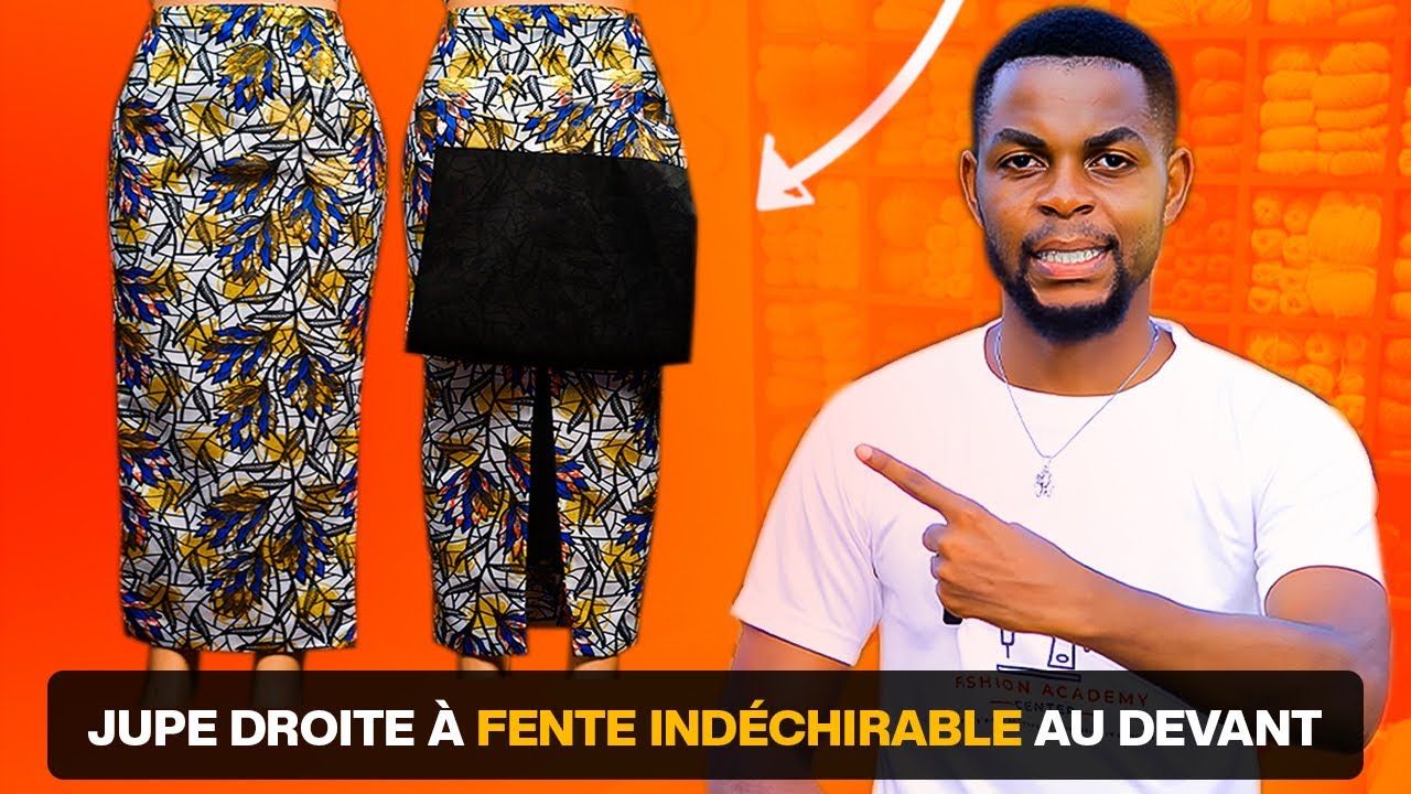 Comment Couper Une Jupe Droite À Fente Indéchirable Au Devant