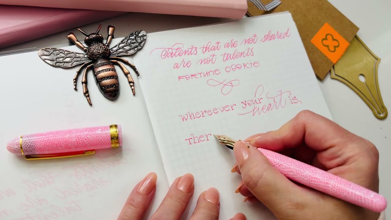 Pink Pen and Pink Ink @ The Handwritten Line