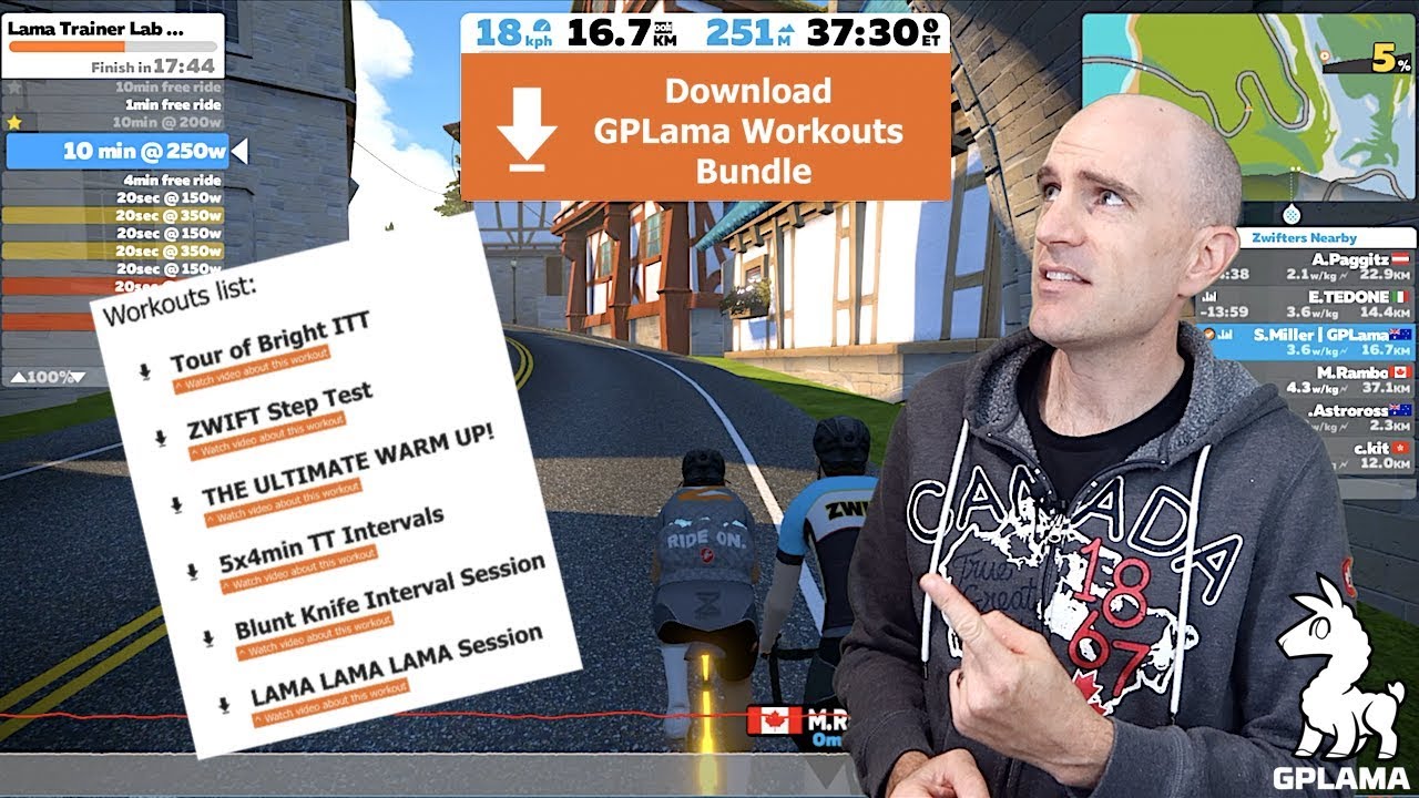 Swift Zwift Tip: GPLama Workout Bundle // Workout Sync Across Devices