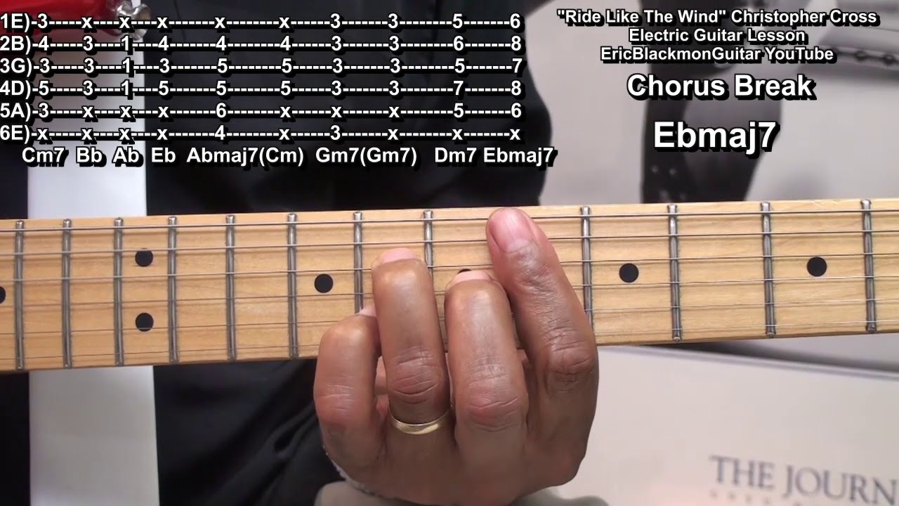RIDE LIKE THE WIND Кристофер Кросс: аккорды для гитары и урок соло @EricBlackmonGuitar