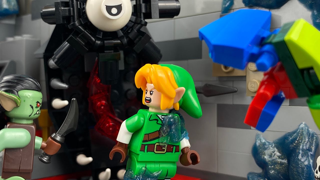 Линк умирает 10 раз в LEGO часть 2 (покадровая анимация Zelda)