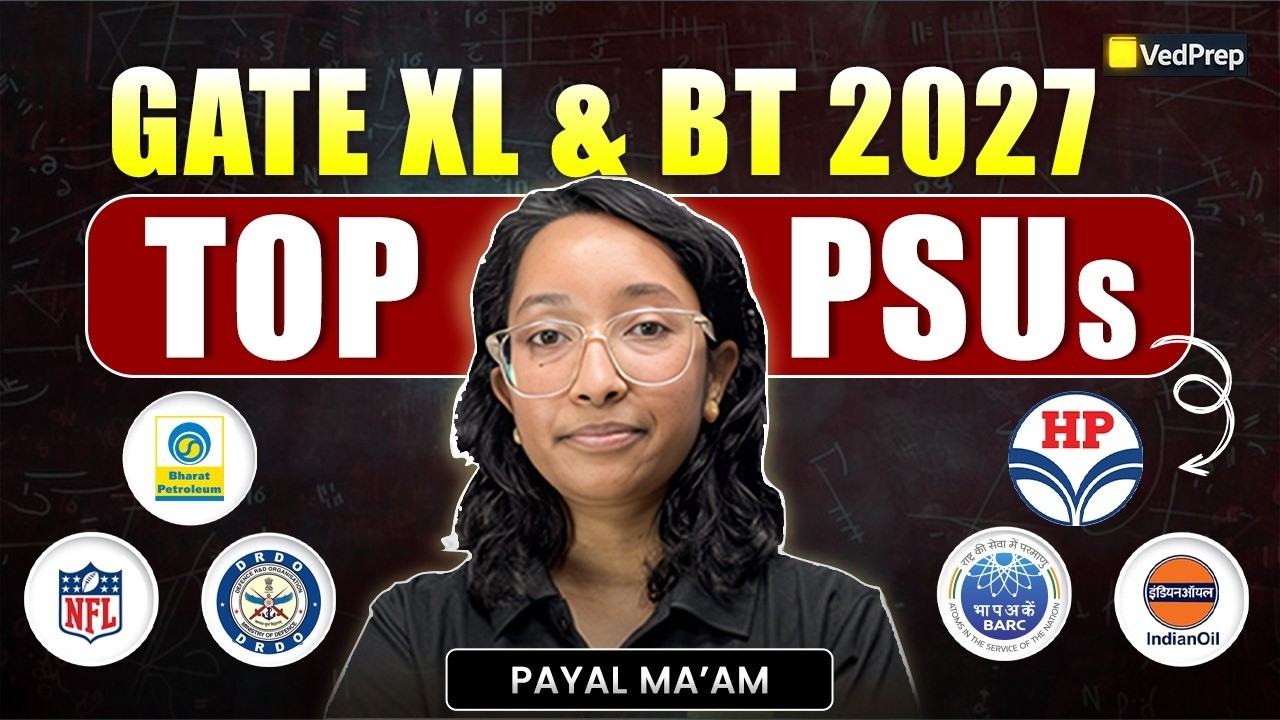Top PSUs through GATE XL & BT 2026 🔥 | Best Career Options 💼 | VedPrep