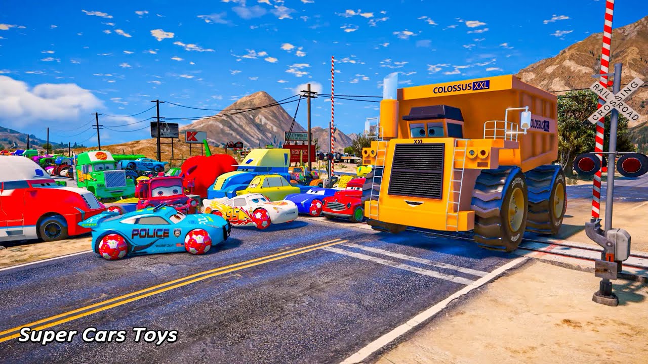 Disney Cars 3 McQueen Crazy Monster Trucks All Mack Jackson Storm Colossus XXL Smokey Gale Beaufort