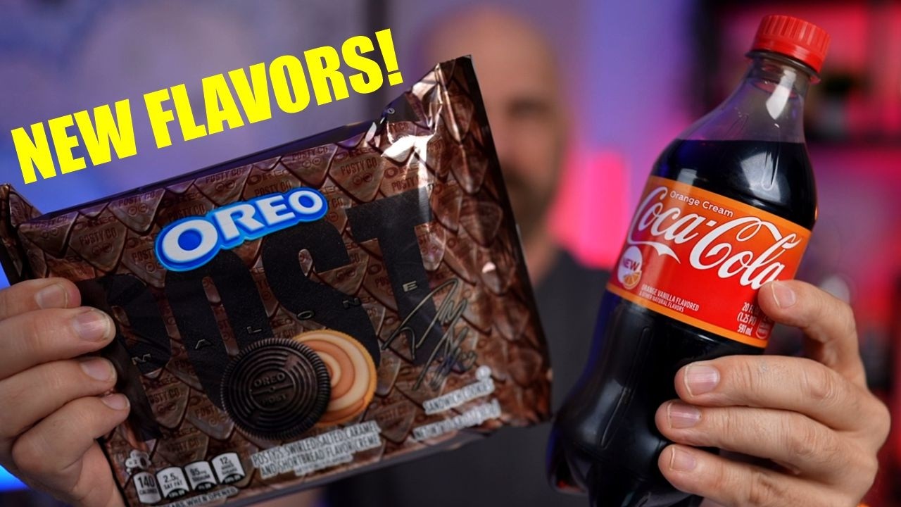 Let's Try NEW Post Malone Oreo and Orange Cream Coke!