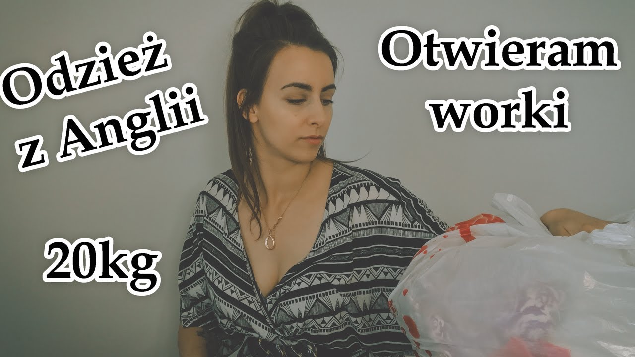Otwieram worki z odzieżą używaną z Anglii- 20kg! Haul Lump Second Hand Clothes from UK Unboxing #2