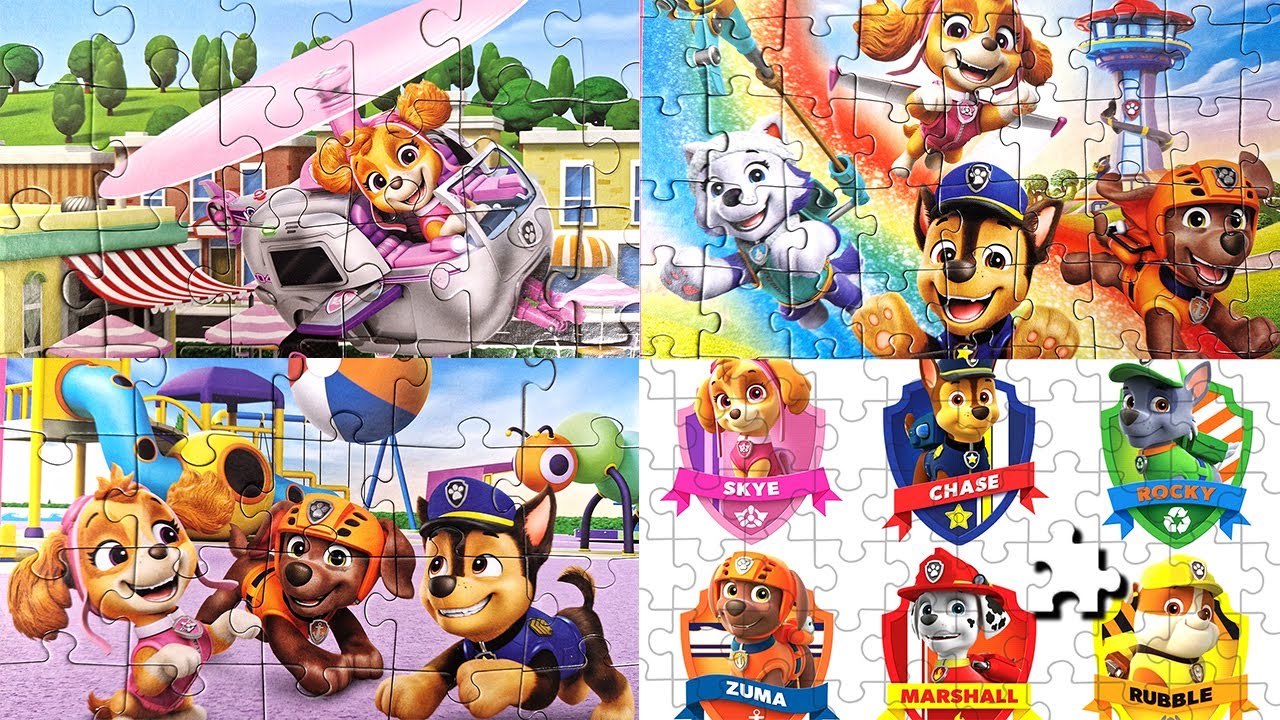 PAW PATROL Puzzle Compilation for Toddlers - Satisfying Puzzle für Kinder