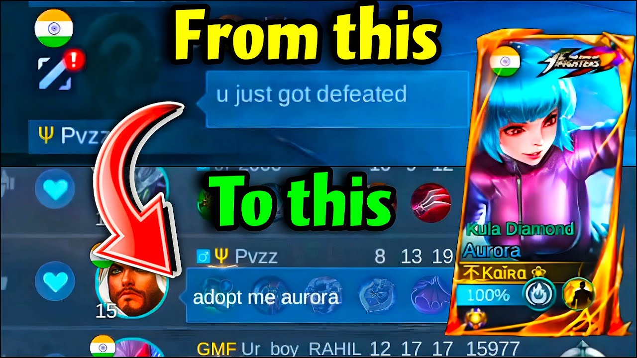 Don't underestimate my Aurora!❄️ Kula Diamond MVP + Epic Comeback Gameplay🩵