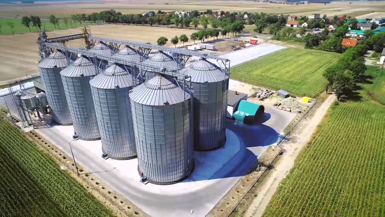 Unia Araj Realizacje. Silosy, suszarnie, czyszczalnie, transportery do ziarna.