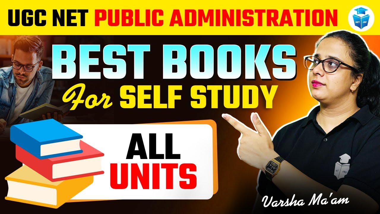 UGC NET Public Administration Best Books & Study Material | UGCNET Self Study All Units | Varsha Mam