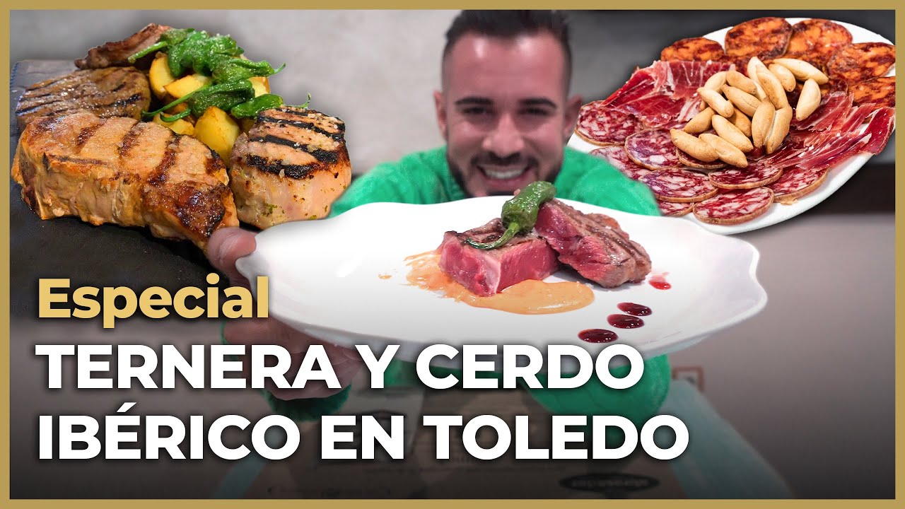 Comiendo CERDO IBÉRICO y TERNERA en un RESTAURANTE de TOLEDO con GANADERÍA PROPIA!!