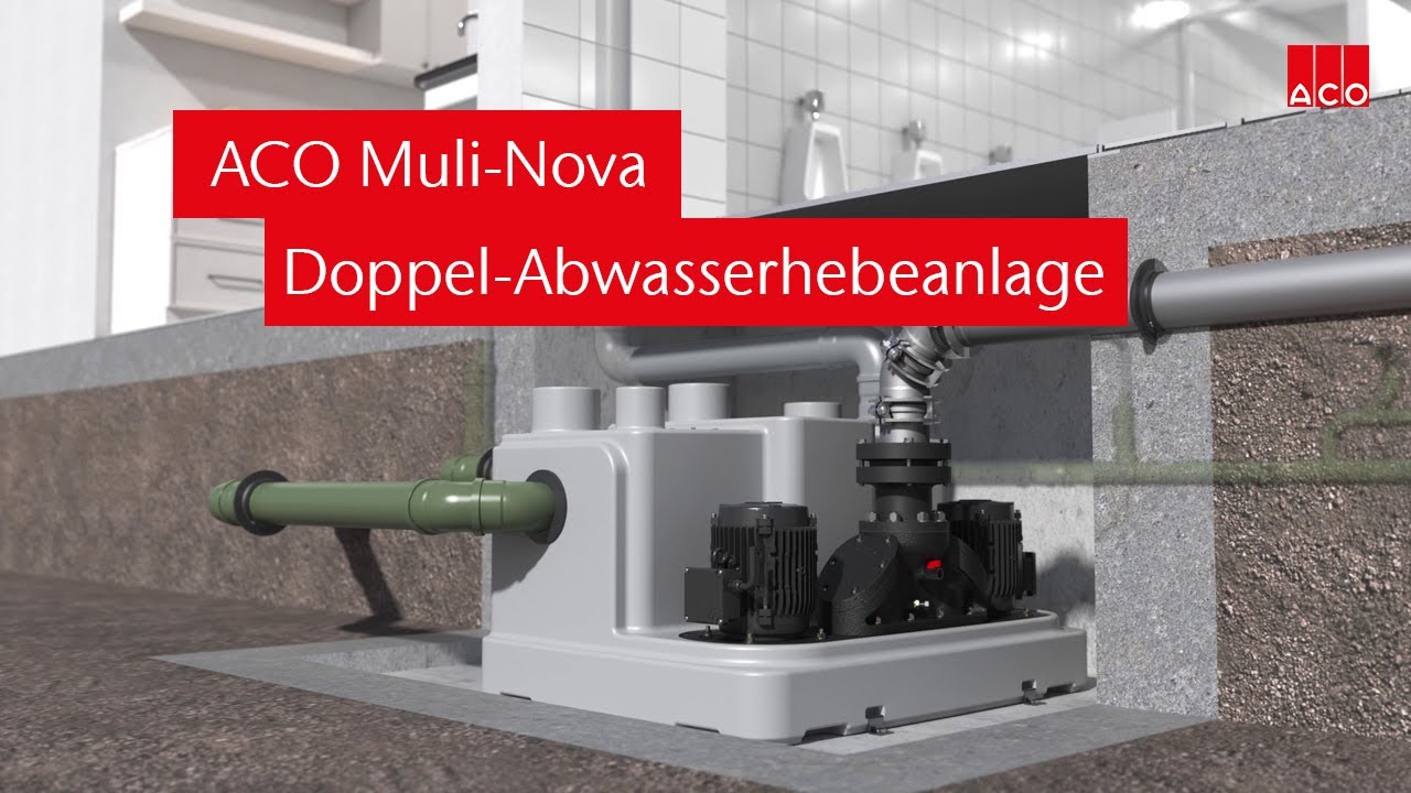 ACO Muli-Nova – Kraftvolle Doppel-Abwasserhebeanlage