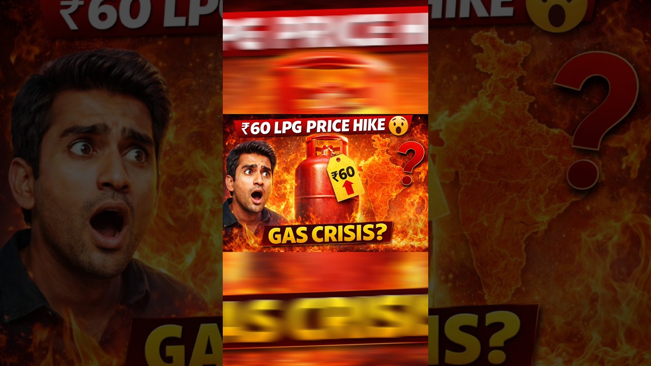LPG Cylinder Price Hike ₹60 😱 Gas Crisis #shorts #youtubeshorts #viral