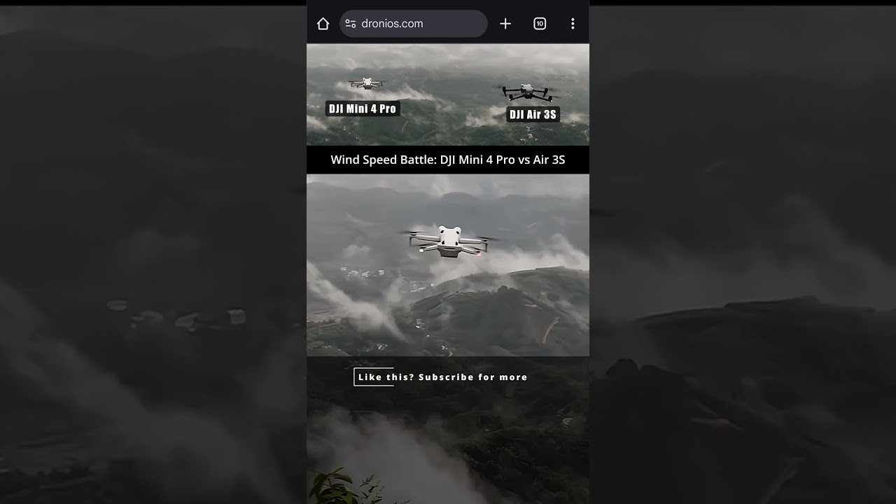 DJI Mini 4 Pro vs Air 3S &ndash; Wind Resistance Showdown