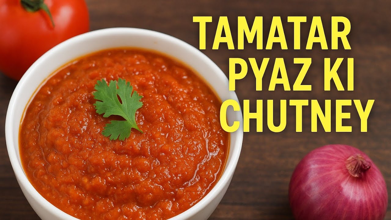 प्याज टमाटर की देसी चटनी | Onion Tomato Chatni Receipe Desi Chatni 😋 