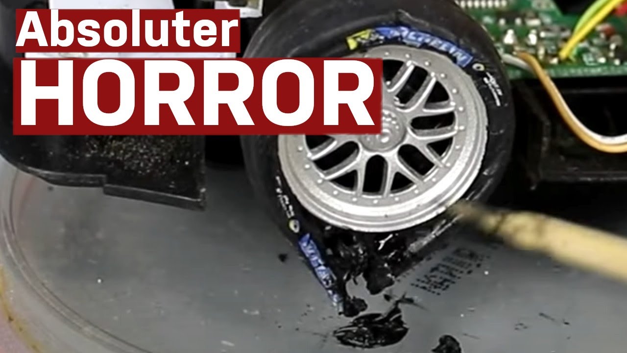 Carrera Reifen härten aus, aber sowas hatte ich noch nie. 🥶🥶 Ein Horrorfilm