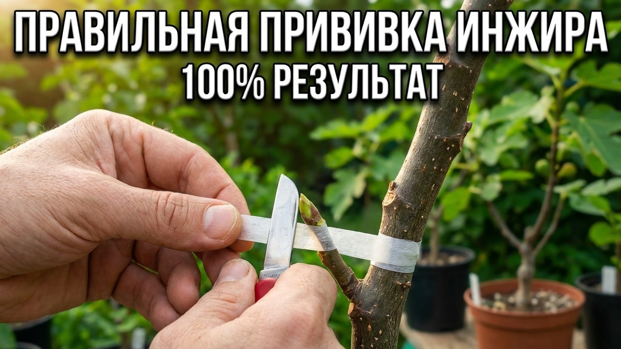 Правильная прививка инжира | Процесс и результаты через месяц с половиной