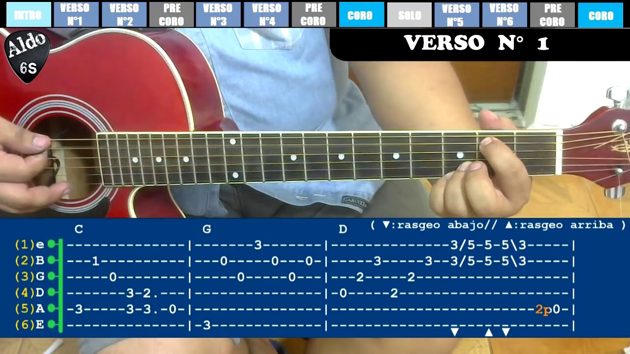 como tocar AMEN - DECIR ADIOS / VIDEODEMO + EXPLICACIÓN / RASGUEOS / ARPEIOS / SOLOS