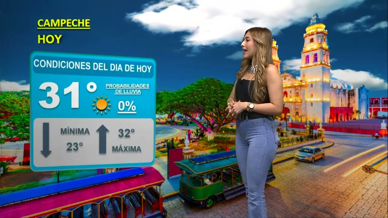 KATHERINA ALEJANDRO PRESENTA EL ESTADO DEL TIEMPO PARA ESTE FIN DE SEMANA