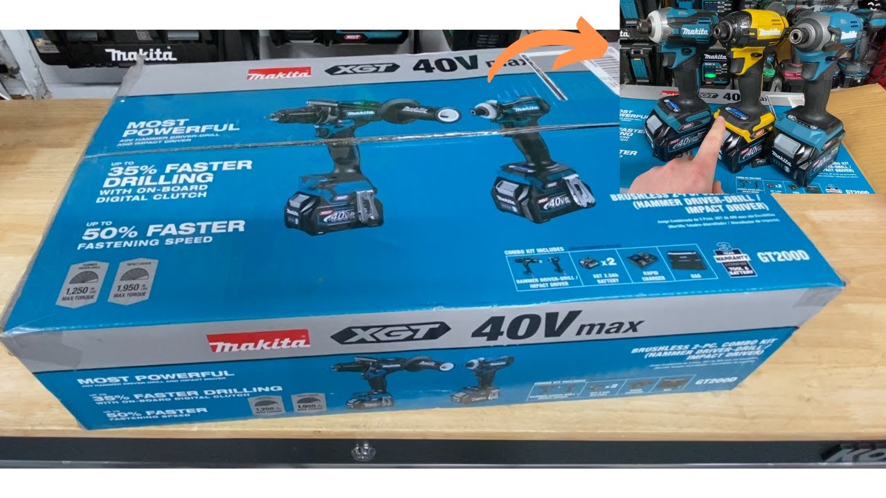 Makita XGT GT200D Hammer Drill and Impact Driver Unboxing! | Finally got all the XGT 40v Impacts!