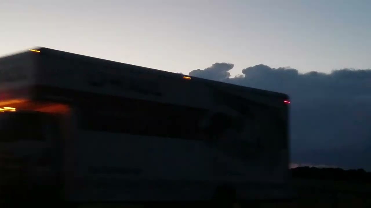 evening clouds on the horizon