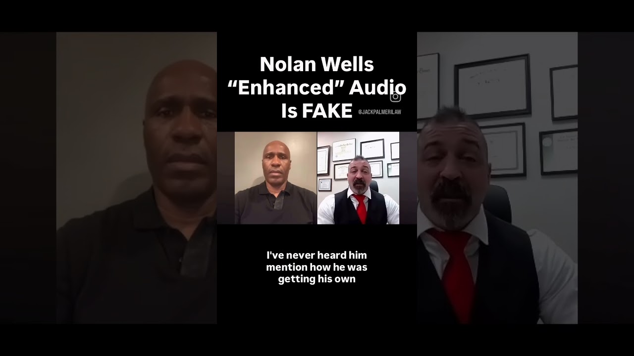 Nolan Wells&rsquo; &ldquo;enhanced&rdquo; audio is FAKE