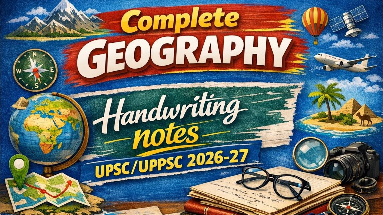 COMPLETE GEOGRAPHY|Handwritten notes|एक वीडियो में सब#upsc#uppsc#gk#ssc#bpsc#education#motivation