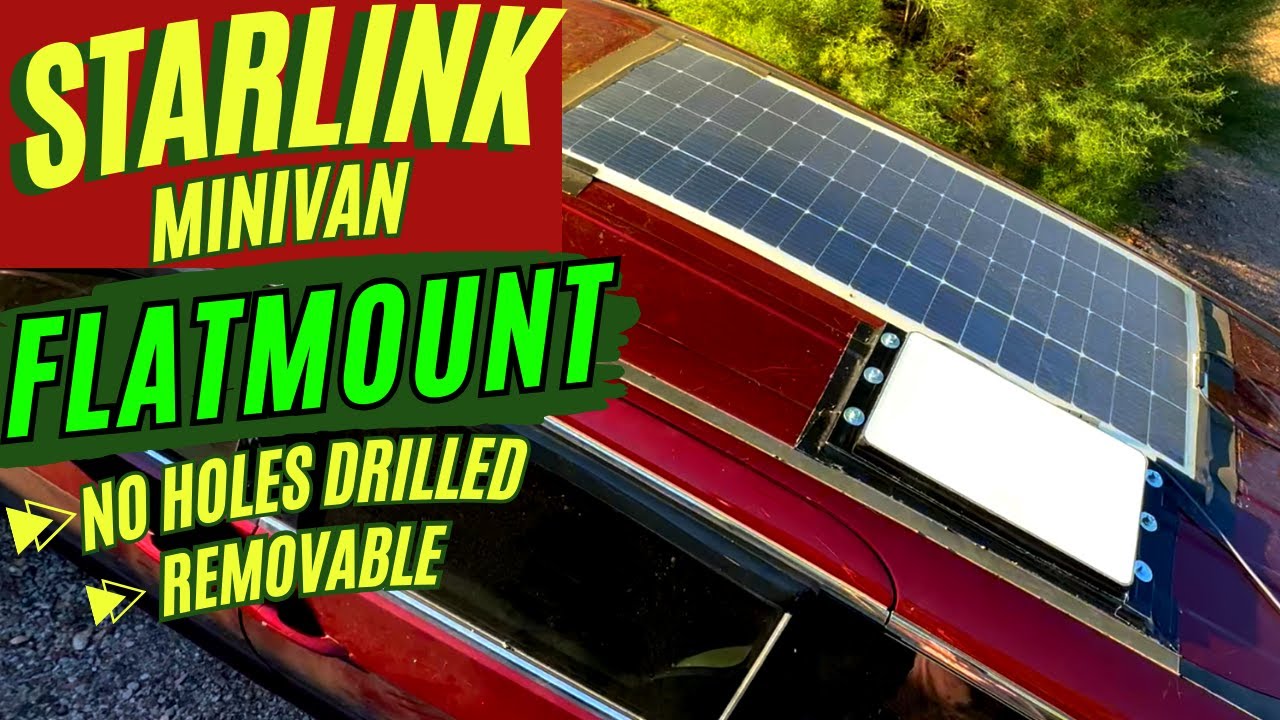 DIY Starlink Flatmount on a Minivan | Van Life Internet ANYWHERE