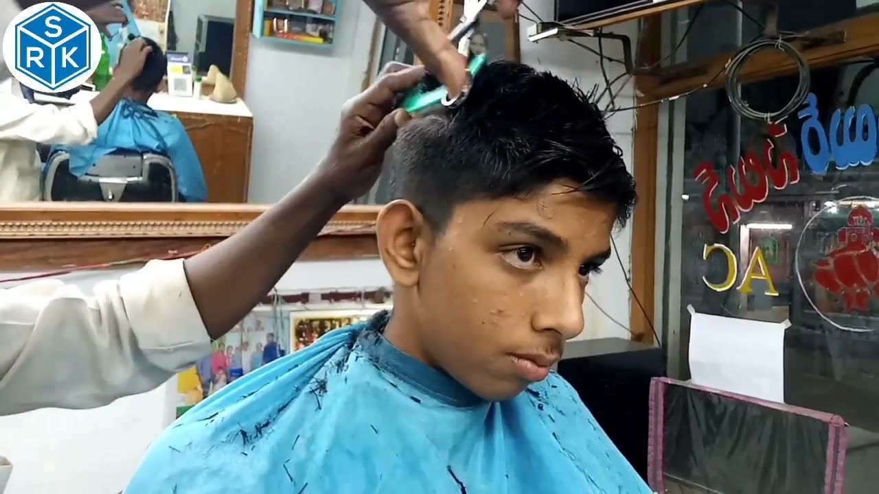 School boy haircut||school boy haircut tutorial in srk telugubarber ||viralvideo ||asrm
