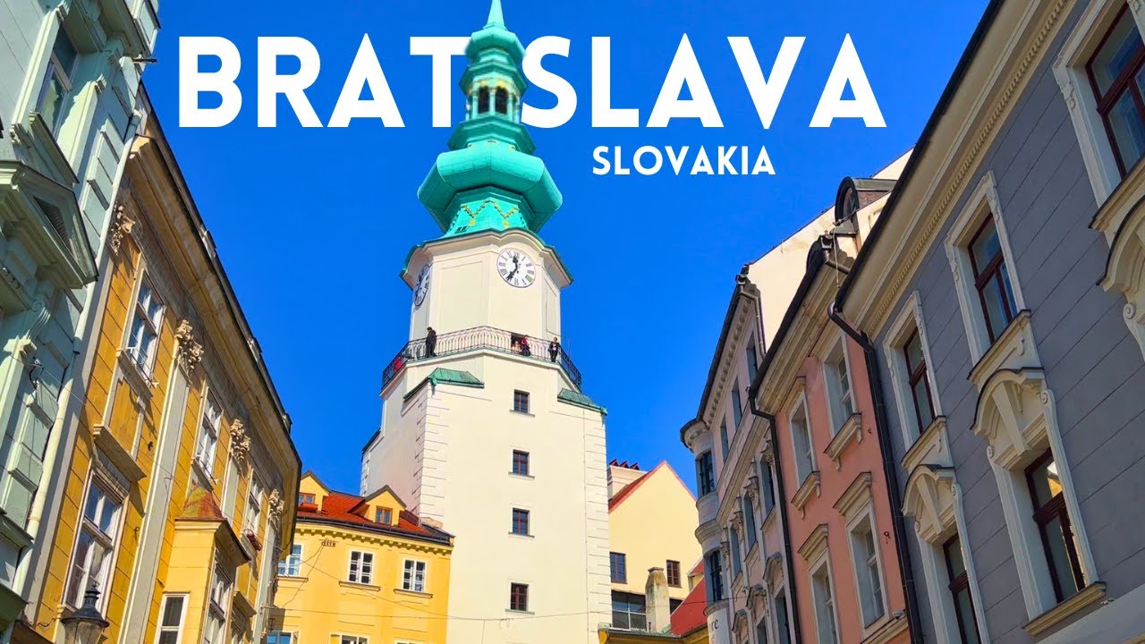 Bratislava, Slovakia 🇸🇰 Old Town Walking Tour in 4K