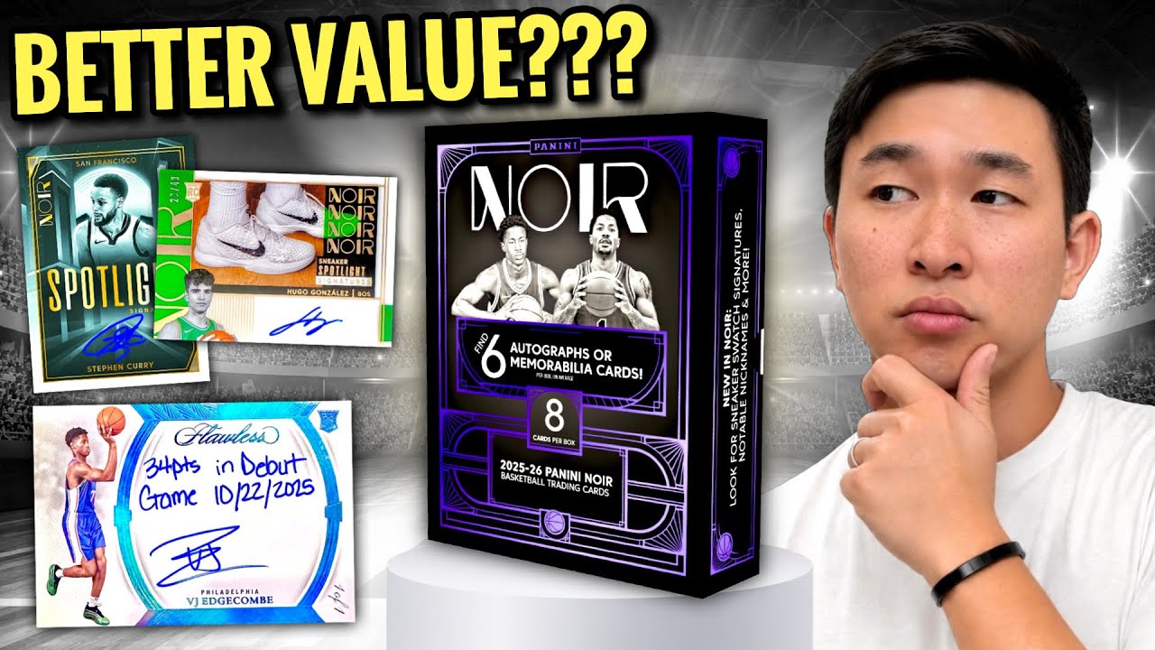Czy nowe zestawy PANINI są LEPSZE niż TOPPS? 🤔🔥 Recenzja pełnego case&rsquo;a Noir Basketball Hobby Box...