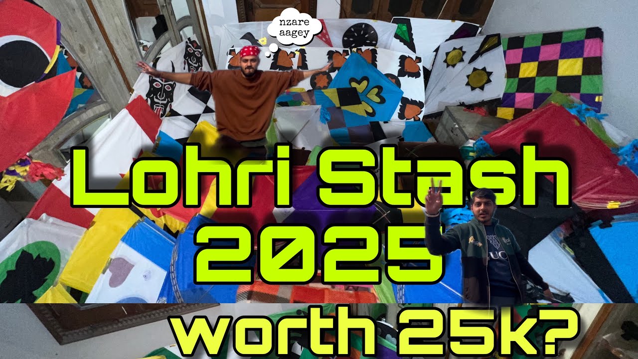 Lohri stash 2025*Worth 25,000/-PAKISTANI , 3 TAWA, Design | KITE VLOG |PATANGBAZI