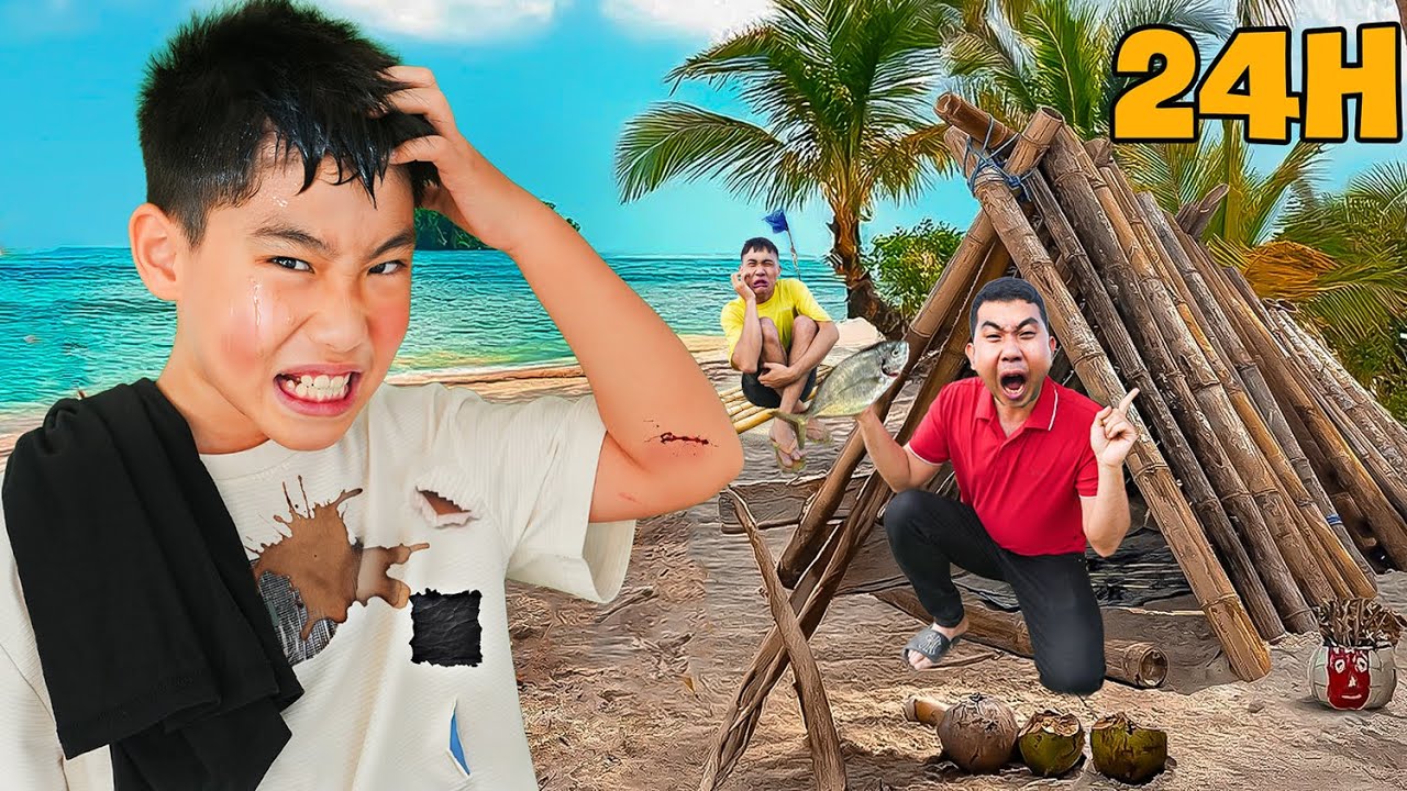 Bắp Sam TV - 24H Sinh Tồn Trên Đảo Hoang Cùng Các Chú Trong Team Chị Hà Sam