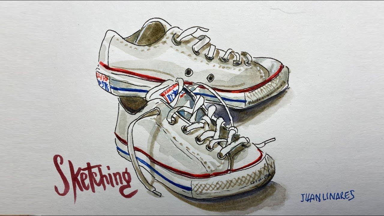 ALL STAR pintando con  ACUARELAS | ROTULADORES | SKETCHING | JUAN LINARES|