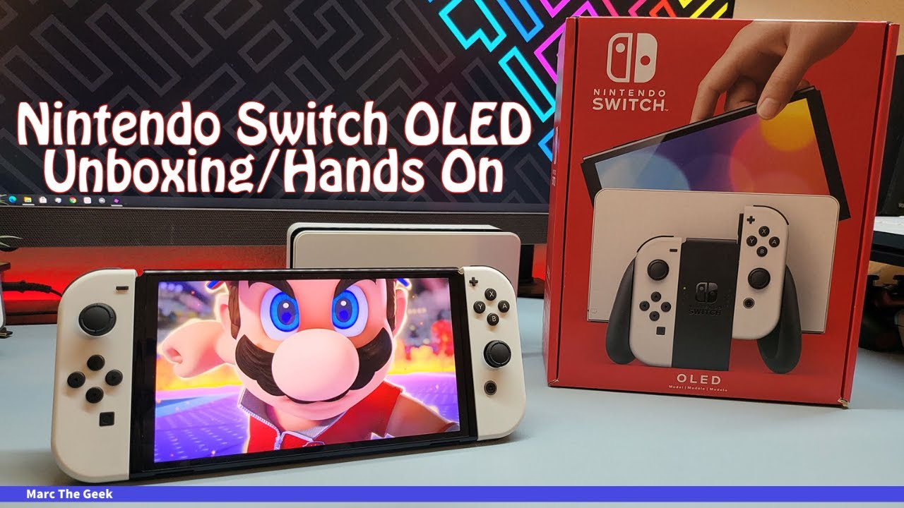 Распаковка OLED-дисплея Nintendo Switch / Практический обзор