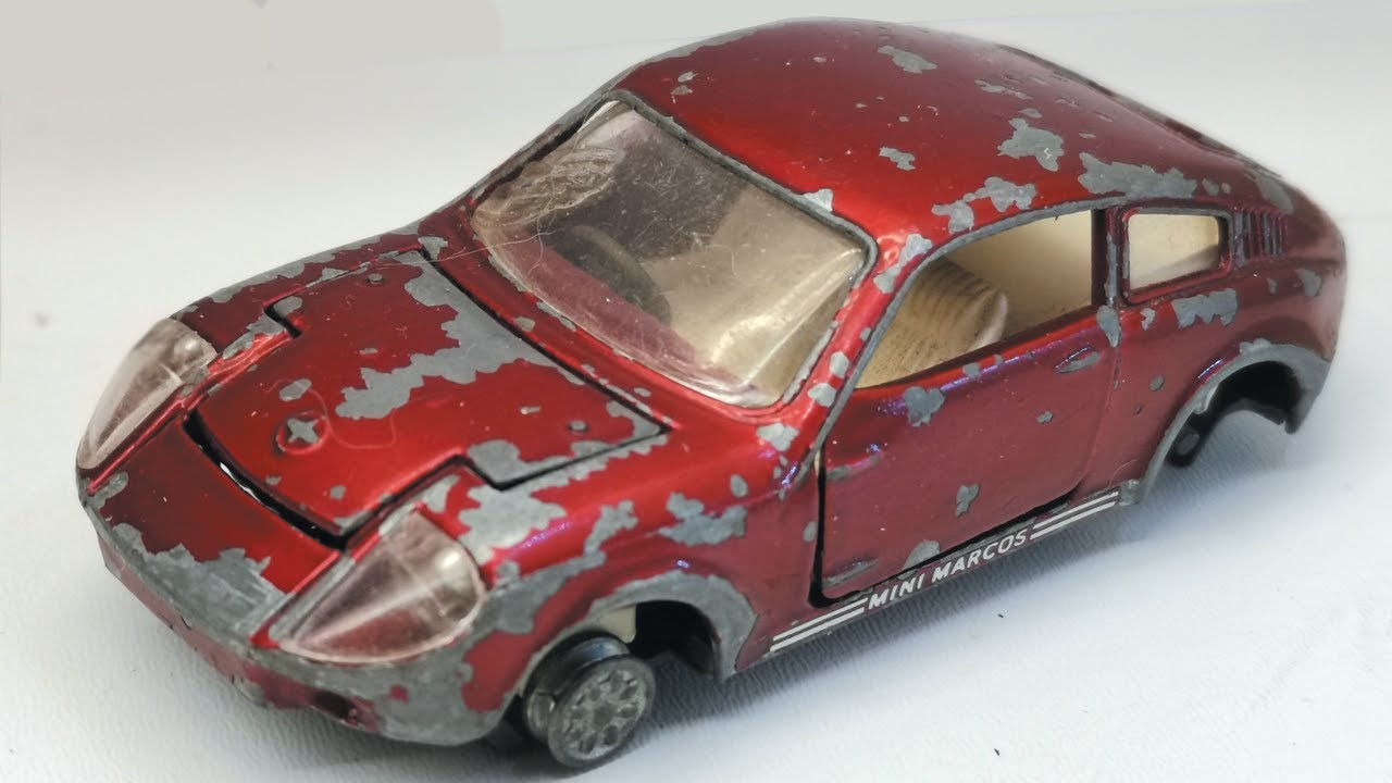 Ремонт корги Mini Marcos GT 850 №341. Литая модель игрушки.
