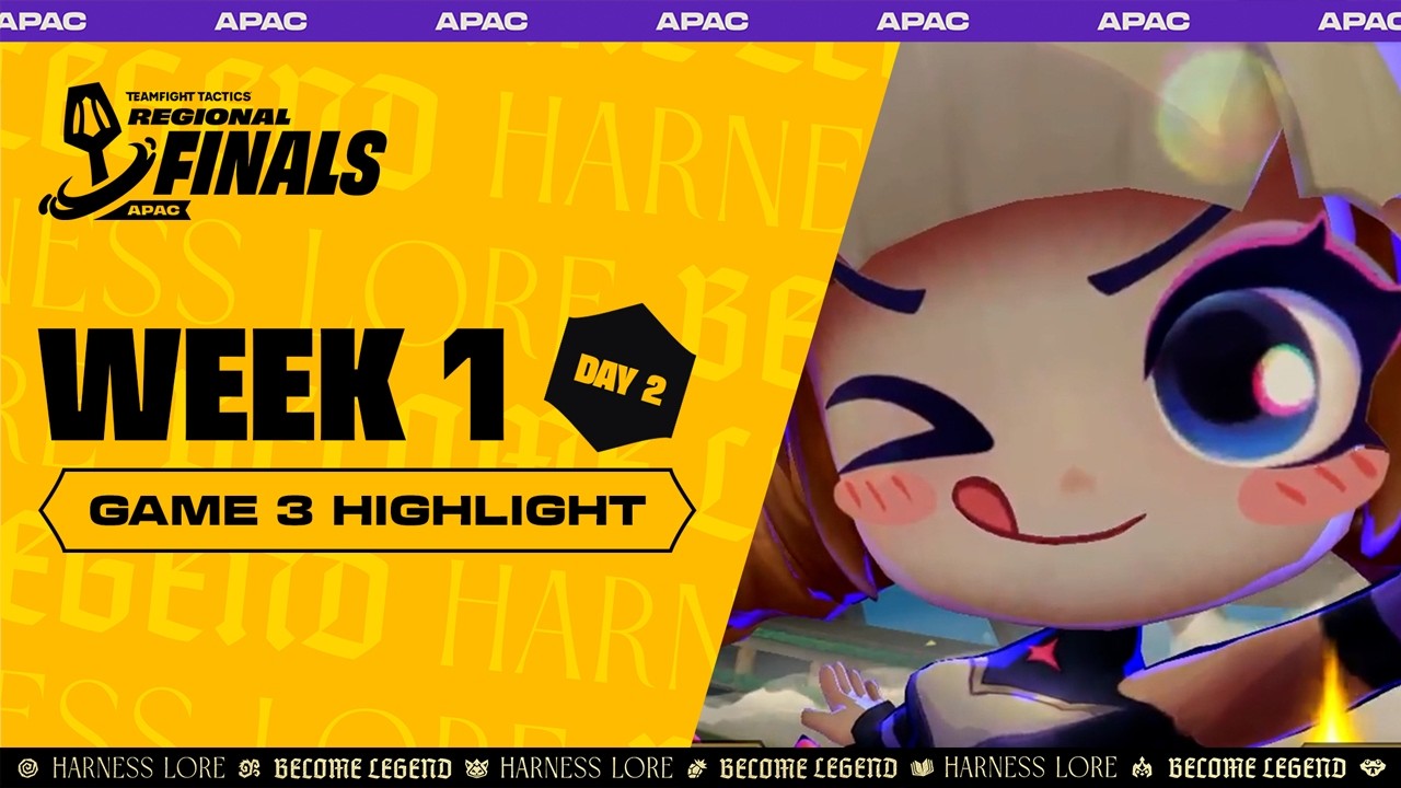Week 1 Day 2 GAME 3 하이라이트 | TFT APAC Regional Finals